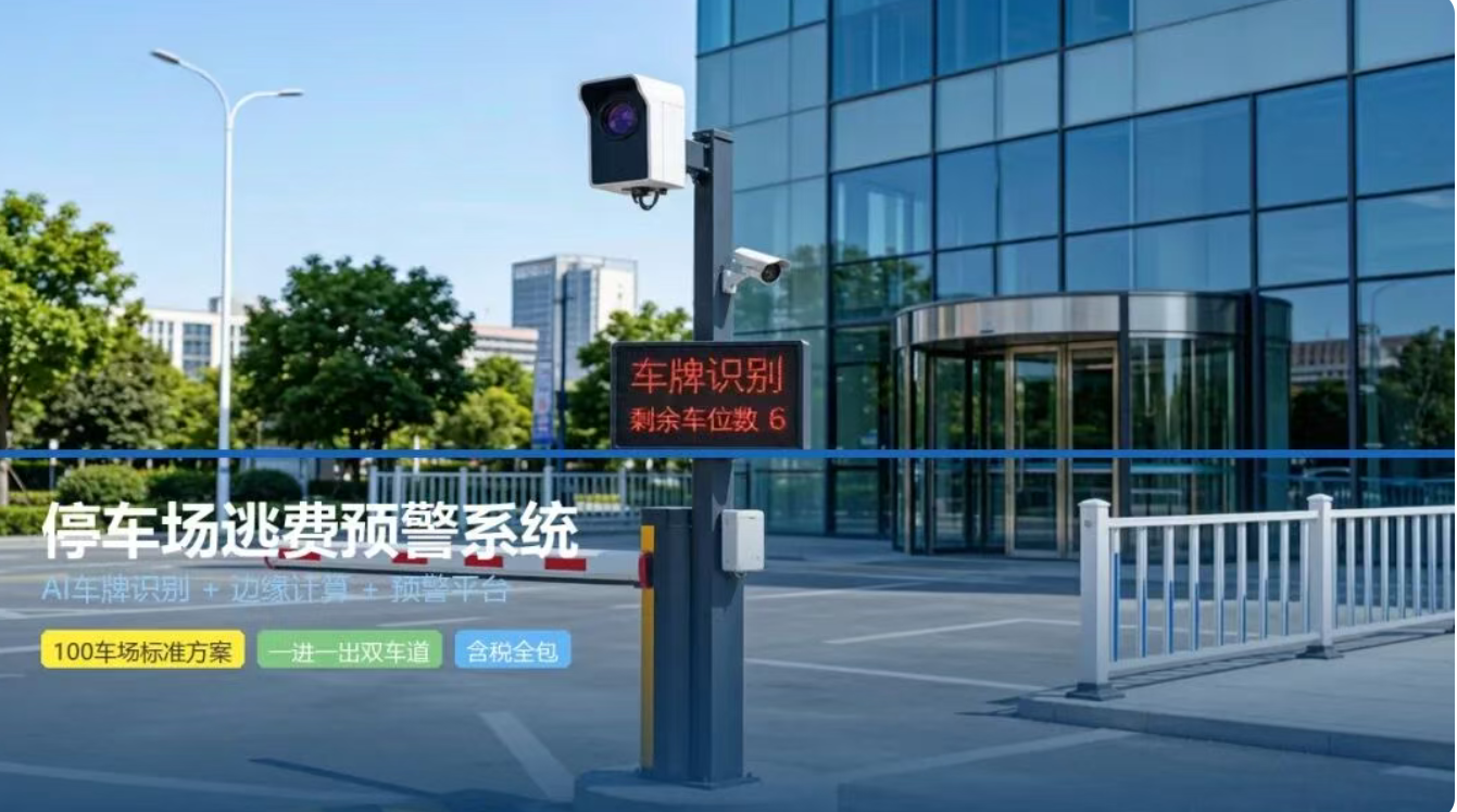 北京停车场逃费预警系统安装找凯源恒润北京监控安装工程公司，分享AI车牌识别+边缘计算实现一步到位！